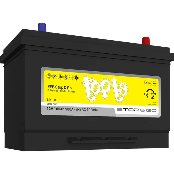 Аккумулятор Topla EFB Stop&Go 105 Ач 900 А (EN), обратная полярность, D31
