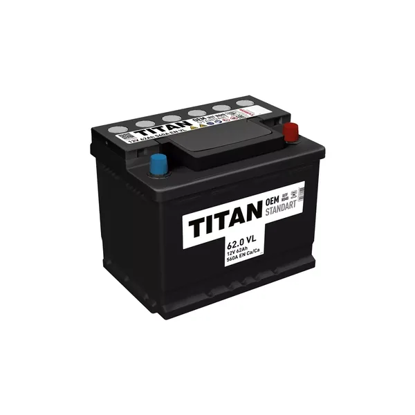 Аккумулятор TITAN Standart 62 Ач 560 А (EN), обратная полярность, LN2
