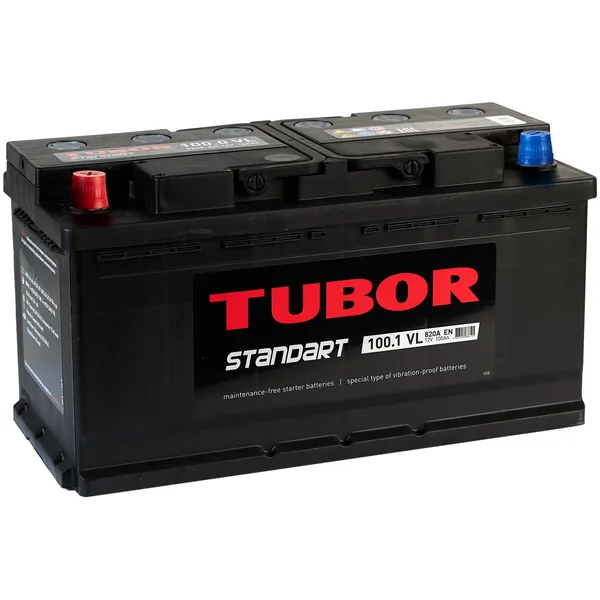 Аккумулятор TUBOR Standart 100 Ач 820 А (EN), прямая полярность, LN5