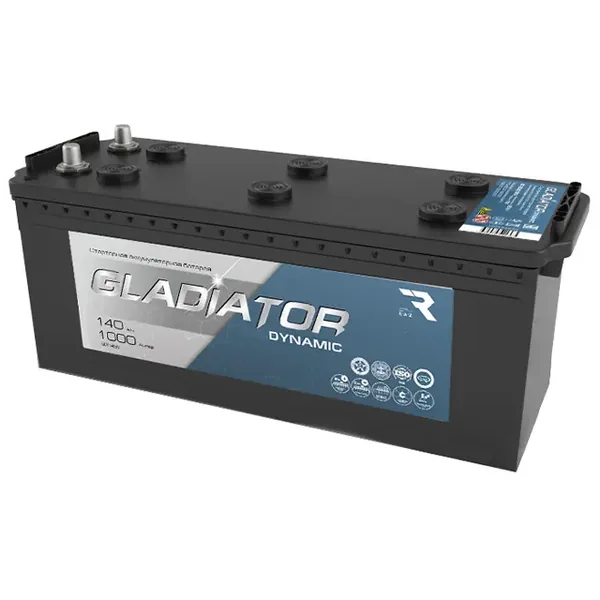 Аккумулятор GLADIATOR Dynamic 140 Ач 1000 А, прямая полярность, 6ST-140