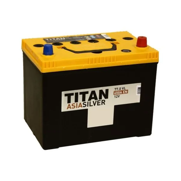 Аккумулятор TITAN Asia Silver 77 Ач 650 А (EN), прямая полярность, BCI-35