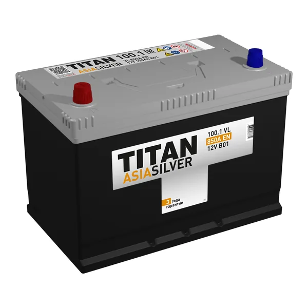 Аккумулятор TITAN Asia Silver 100 Ач 850 А (EN), прямая полярность, D31
