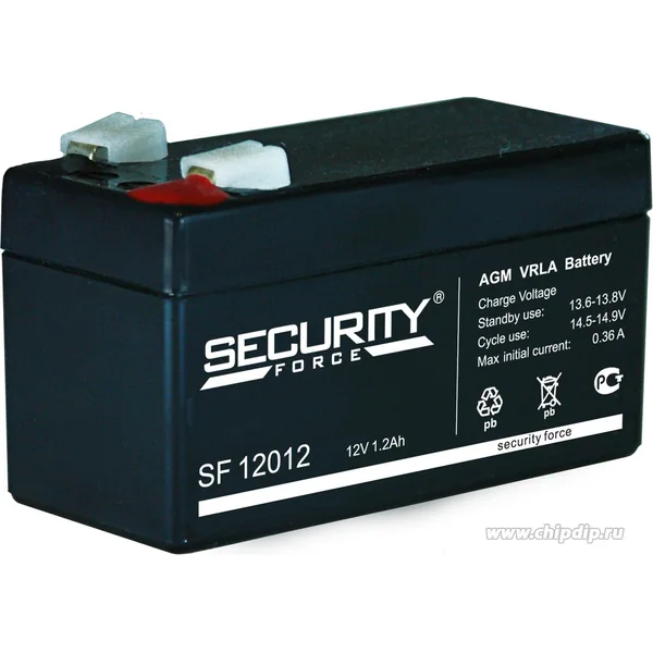 Аккумулятор Security Force 1.2 Ач, 97x44x57