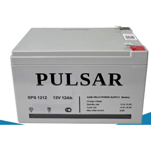 Аккумулятор PULSAR 12 Ач, 151x65x94
