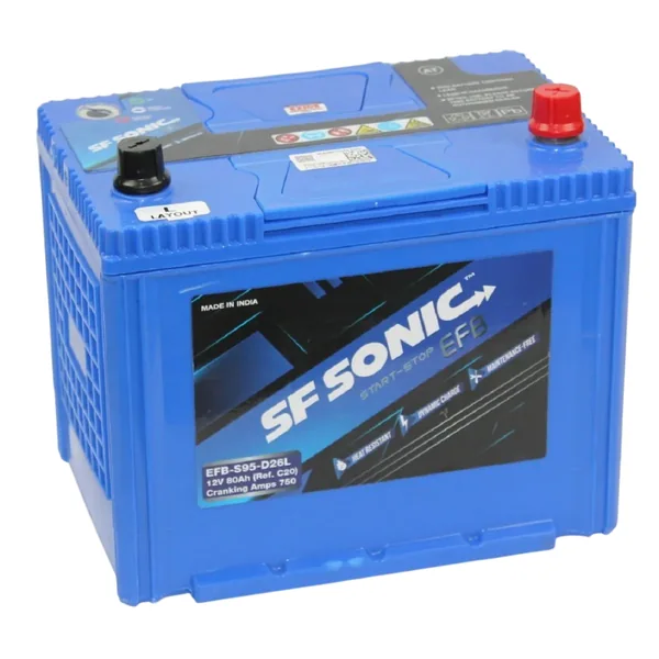Аккумулятор SF SONIC 80 Ач 750 А (EN), обратная полярность, D26