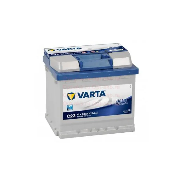 Аккумулятор VARTA Blue Dynamic 52 Ач 470 А (EN), обратная полярность, LN1