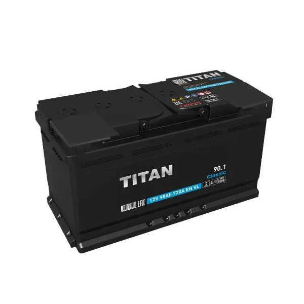 Аккумулятор TITAN Classic 90 Ач 720 А (EN), обратная полярность, LN5