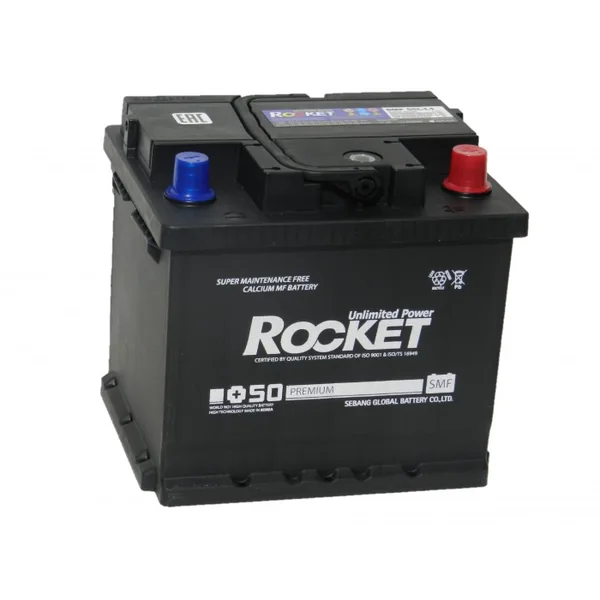 Аккумулятор ROCKET Premium SMF 50 Ач 500 А (EN), обратная полярность, LN1