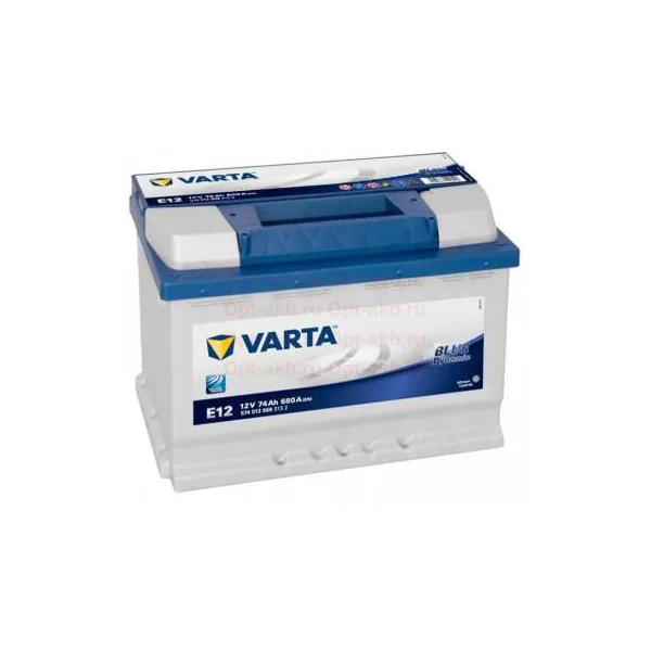 Аккумулятор VARTA Blue Dynamic 74 Ач 680 А (EN), прямая полярность, LN3