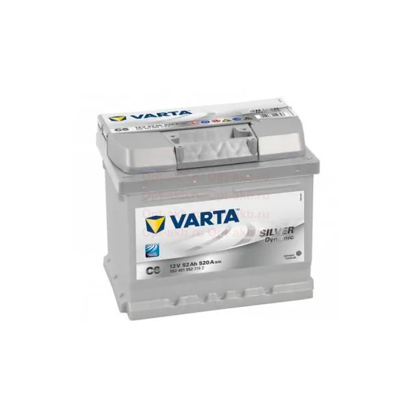Аккумулятор VARTA Silver Dynamic 52 Ач 520 А (EN), обратная полярность, LBN1