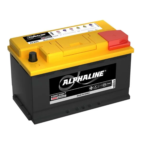 Аккумулятор ALPHALINE AGM AX 80 Ач 800 А (EN), обратная полярность, LN4