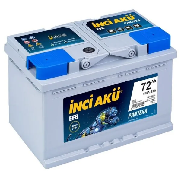 Аккумулятор INCI AKU EFB Pantera L3 72 Ач 680 А (EN), обратная полярность, LN3