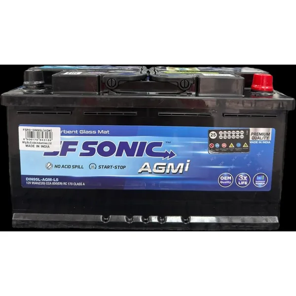 Аккумулятор SF SONIC 95 Ач 850 А (EN), обратная полярность, LN5
