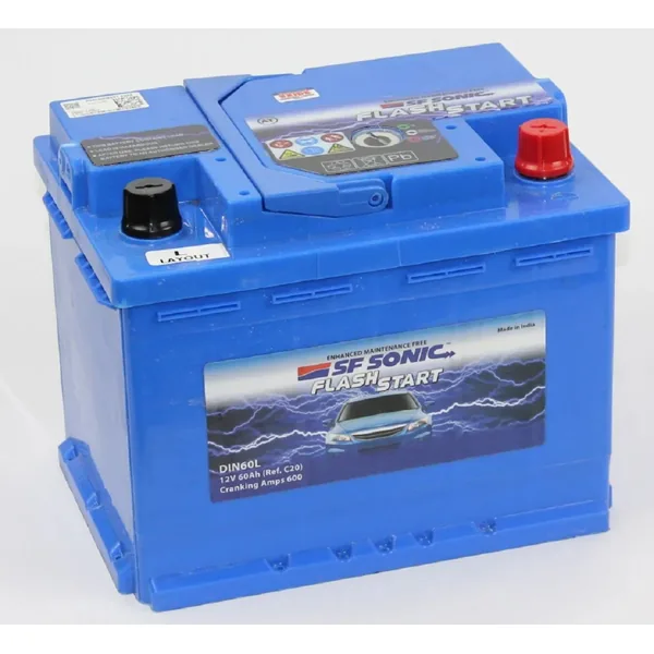 Аккумулятор SF SONIC 60 Ач 600 А (EN), обратная полярность, LN2