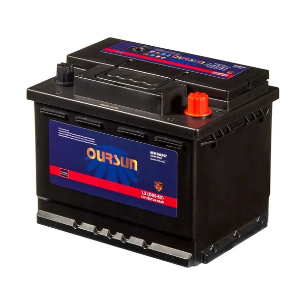 Аккумулятор OURSUN DIN 62 Ач 550 А (EN), обратная полярность, LN2