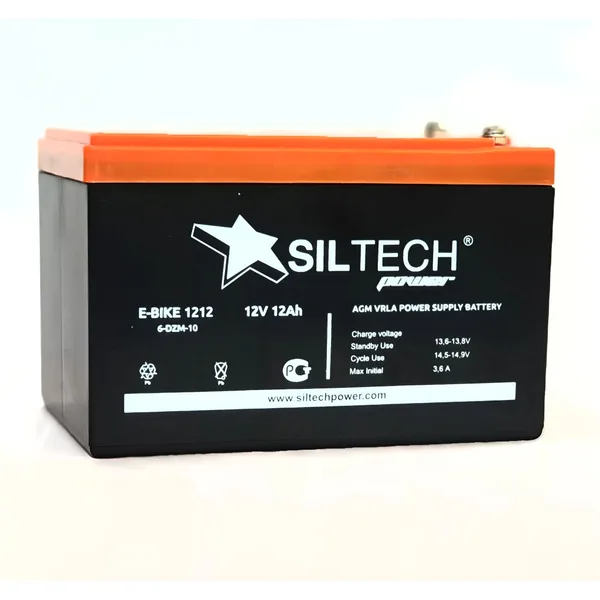 Аккумулятор SILTECH E-BIKE 6DZM-10 12 Ач, 151x101x99