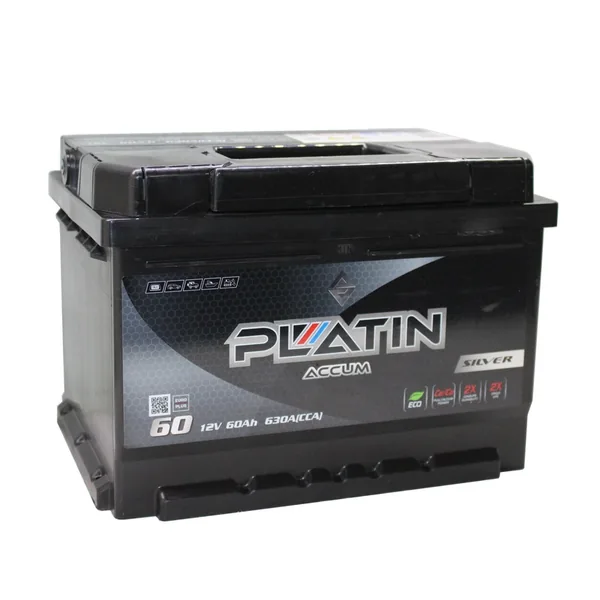 Аккумулятор PLATIN Silver 60 Ач 630 А (EN), обратная полярность, LN2