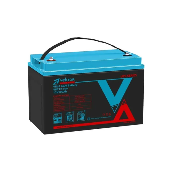Аккумулятор VEKTOR VRC 100 Ач, 330x172x238