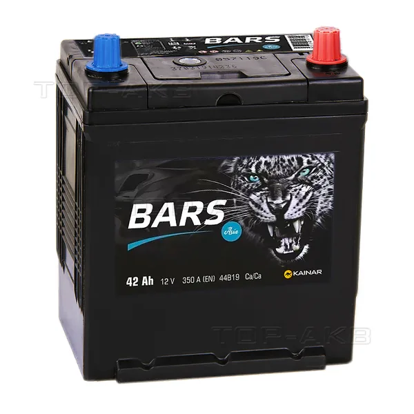 Аккумулятор BARS 42 Ач 350 А (EN), обратная полярность, B19