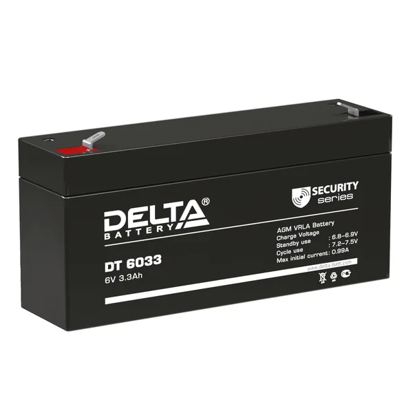 Аккумулятор DELTA 3.3 Ач, 134x34x67