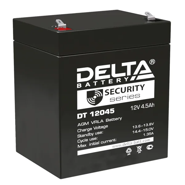 Аккумулятор DELTA DT 4.5 Ач, 90x70x107