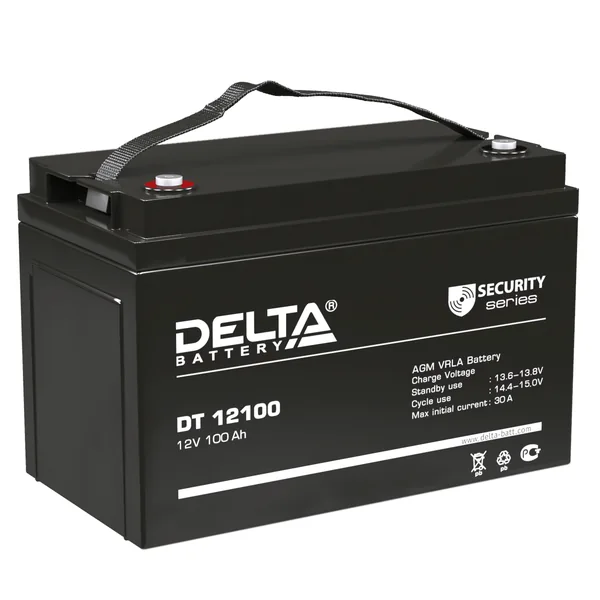 Аккумулятор DELTA 100 Ач, 330x172x238