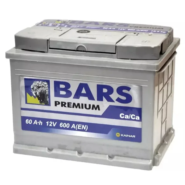 Аккумулятор BARS Premium 60 Ач 600 А (EN), обратная полярность, LN2