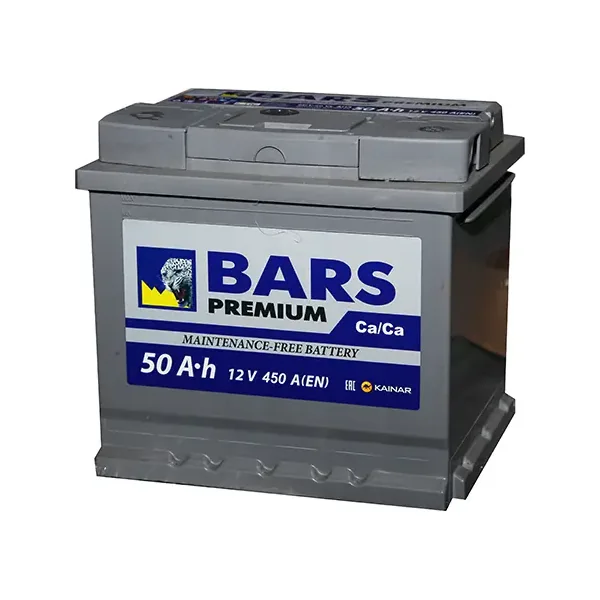 Аккумулятор BARS Premium 50 Ач 450 А (EN), прямая полярность, LN1