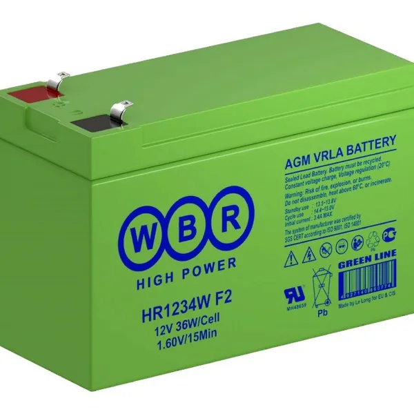 Аккумулятор WBR HR 9 Ач, 151x65x100