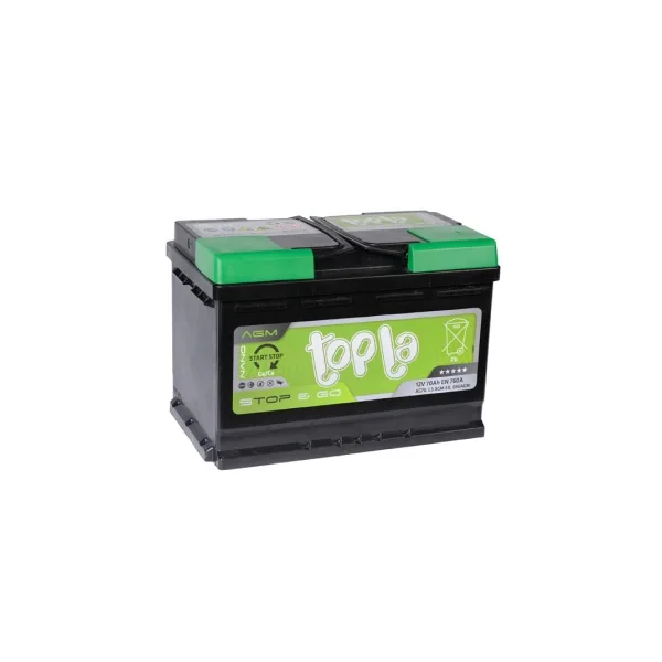 Аккумулятор TOPLA 70 Ач 760 А (EN), обратная полярность, LN3
